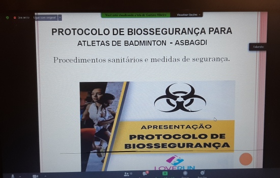 atletas, sobre, protocolos, segurana, professor, ASBAGDI, contra, biossegurana, COVID-, abordou, individual, sbado, participaram, ministrada, online, ltimo, Ribeiro, Gustavo, Palestra