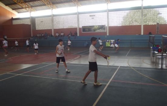 Escola, Badminton, sbado, evento, jogos, abertura, acontecero, domingo, entra, Campeonato, equipes, inscritos, tivemos, edio, realizado, Neste